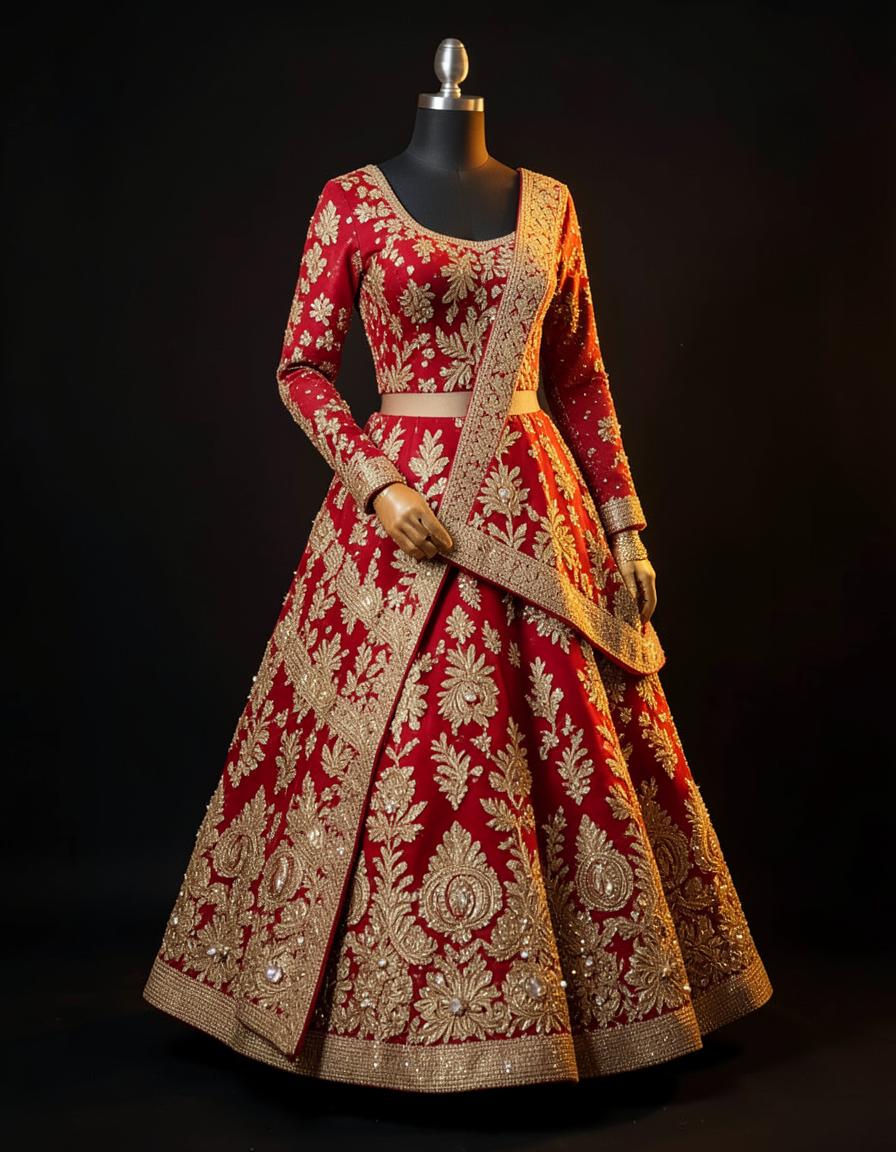 Zari Blossom Bridal Lehenga